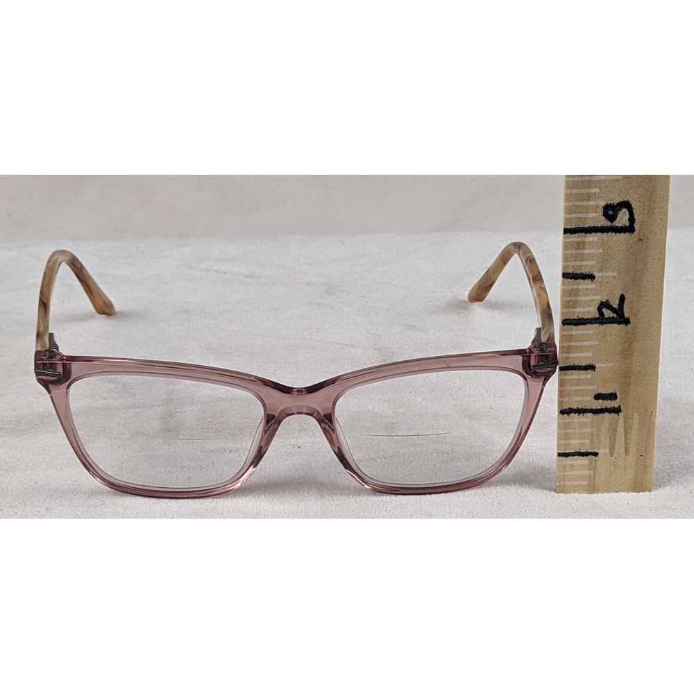 Steve Madden Shantti Eyeglasses Frame Womens Dark Rose/Brownish Cat Eye